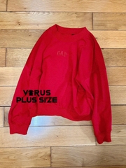 Sweater Gap tà bo bigsize logo thêu xuất xịn