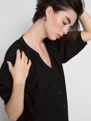 Áo cổ V nút primark tay phồng bigsize xuất xịn