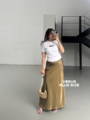 *LỖI Ố NHẸ - Top tee F21plus áo thun gân co giãn bigsize(4309)
