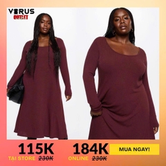 Sale outlet - Đầm mng thun gân midi bigsize