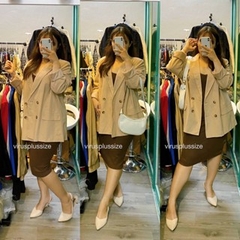 [viruSpluSSize]sale outlet - Áo veSt bigSize ET VOUS 4 nút xuất xinn