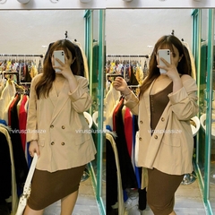 [viruSpluSSize]sale outlet - Áo veSt bigSize ET VOUS 4 nút xuất xinn
