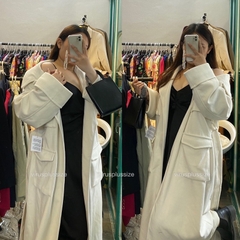 [viruSpluSSize]Áo dạ mùa đông bigSize aSoS trắng