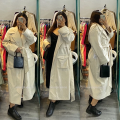 [viruSpluSSize]Áo dạ mùa đông bigSize aSoS trắng