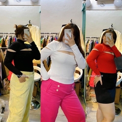 Áo bar cổ cao cut out bigSize xuất xịn