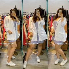 [viruSpluSSize]áo blazer inc tay lửng bigSize xuất xịn