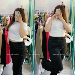 [viruSpluSSize]quần jean đen bdg rách gối bigSize xuất xịn