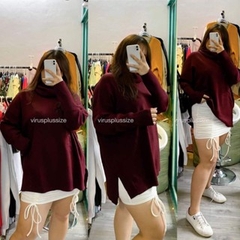 [viruSpluSSize]Áo cổ lọ FRENCH dày xuất xịn BIGSIZE mùa đông