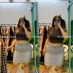 [viruSpluSSize]Chân váy JEAN EDC xuất xịn