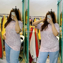 [viruSpluSSize]SALE outlet  - Áo thun SeraphinS loang tím BigSize xuất xịn (lỗi ố)
