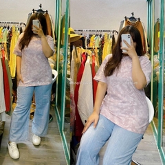 [viruSpluSSize]SALE outlet  - Áo thun SeraphinS loang tím BigSize xuất xịn (lỗi ố)