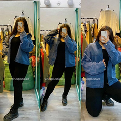 [ViruSpluSSize] Áo khoác BDG khoá Zip BigSize uniSex