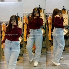 [viruSpluSSize]sale outlet - Áo bẹt vai AERO cổ cuốn biên BigSize xuất xịn