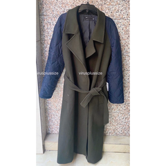 [virusplussize]Áo dạ asos màu rêu tay trần bông bigsize