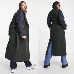 [virusplussize]Áo dạ asos màu rêu tay trần bông bigsize