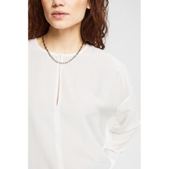 [viruSpluSSize]Áo Somi trăng đen eSprit bigSize xuất xịn(hết đen)