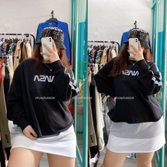 [viruSpluSSize]Áo nỉ f21 pluS NaSa form rộng bigSize Sweater phản quang