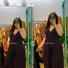 [viruSpluSSize]sale - Đo bay jumSuit BIGSIZE lấp lánh đi tiệc