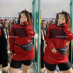 [viruSpluSSize]Áo Sweater Phối Lưới Thun Poly BigSize