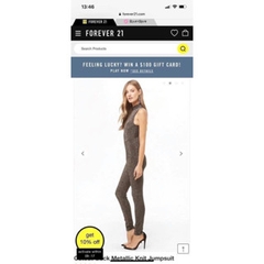 JumpSuit Blingbling F21 Cổ Cao Hở Lưng BigSize Outlet Sale
