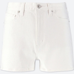 [viruSpluSSize]Quần Short JeanS Trắng Uni Bigize