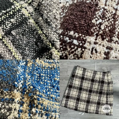 [viruSpluSSize]Chân Váy GU tweed mùa thu đông xuất xịn bigSize