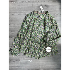 sale outlet - Áo kiểu Maeve cổ trụ hoạ tiết hoa xuất xịn bigSize