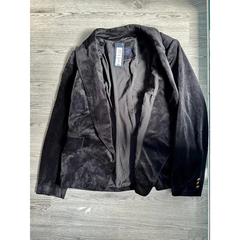 [viruSpluSSize]Áo Blazer M&S Nhung Đen hàng dư xịn BIGSIZe