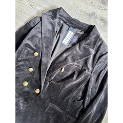 [viruSpluSSize]Áo Blazer M&S Nhung Đen hàng dư xịn BIGSIZe