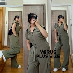 [viruSpluSSize]JumpSuit Monteau xuất xịn bigSize
