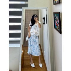 [viruSpluSSize]Chân váy lụa F21 xịn lưng mix chun bigSize [4702]