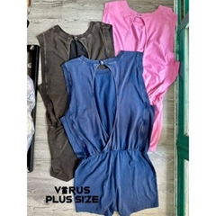[viruSpluSSize]JumSuit FB movement chất thun bigSize