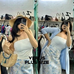 [viruSpluSSize]áo ống SurpluS cúp ngực cotton co dãn bigSjze(5017)