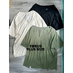 [viruSpluSSize]sale outlet - Áo thun Aerie cổ tim kiểu Sờn nhẹ bigSize xuất xịn