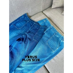 [viruSpluSSize]Quần Jean ống bo Rae Mo.de lưng thun dãn bigSize