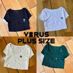 [viruSpluSSize]Áo crop corSet Aero baSic bigSize