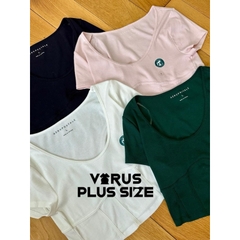 [viruSpluSSize]Áo crop corSet Aero baSic bigSize