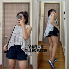 [viruSpluSSize]Áo cộc tay Free Peol.pe tùng mullet xinh bigSize