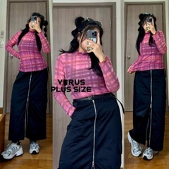 [viruSpluSSize]áo lưới Anthropologie cuốn biên mát mịn bigSize