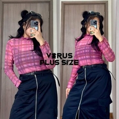 [viruSpluSSize]áo lưới Anthropologie cuốn biên mát mịn bigSize