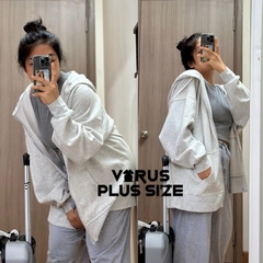 [viruSpluSSize]Áo khoác DSG khoá zip 2 màu BigSize xuất xịn