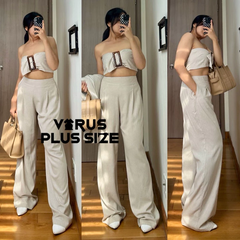 [viruSpluSSize]Set F21 áo cúp chất linen bigSize xuất xịn(3917)