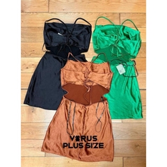 [viiruSpluSSize] Đầm lụa F21 xuất xịn bigSize(4344)