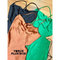 [viiruSpluSSize] Đầm lụa F21 xuất xịn bigSize(4344)