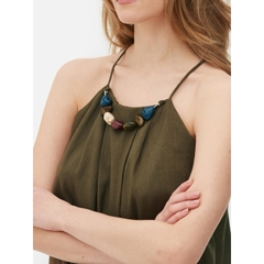 [viruSpluSSize]Áo kiểu Primark yếm phối charm đá bigSize