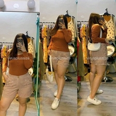 [viruSpluSSize]SALE outlet - Áo aero 3 nút bẹt vai bigSize [aero0]