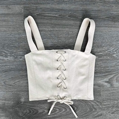 [viruSpluSSize]áo corSet F21 lace up bigSize(7515)