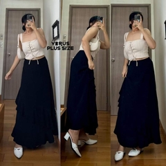 [viruSpluSSize]áo corSet F21 lace up bigSize(7515)