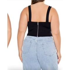 [viruSpluSSize]áo corSet F21 lace up bigSize(7515)