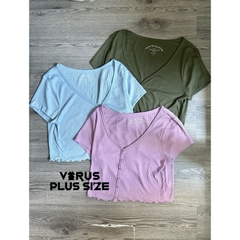 [viruSpluSSize]Áo crop gân Aero xuất dư xịn (AEROATGAN)